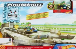 Mario Kart - Thwomp Ruins Track Set Hot Wheels 1/64th Scale Die-Cast Vehicle Playset