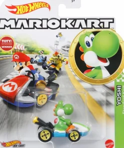 Mario Kart - Yoshi (Standard Kart) Hot Wheels 1/64th Scale Die-Cast Vehicle Replica