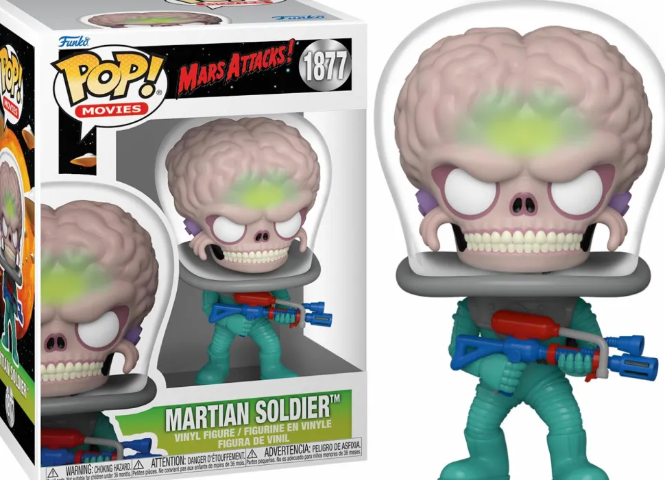 Mars Attacks - Martian Soldier with Atomic Ray Gun Pop! Vinyl Figure
