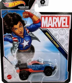 Marvel - America Chavez Hot Wheels Character Cars 1/64th Scale Die-Cast Vehicle