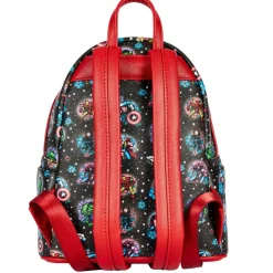 Marvel - Avengers Floral Tattoo 10” Faux Leather Mini Backpack