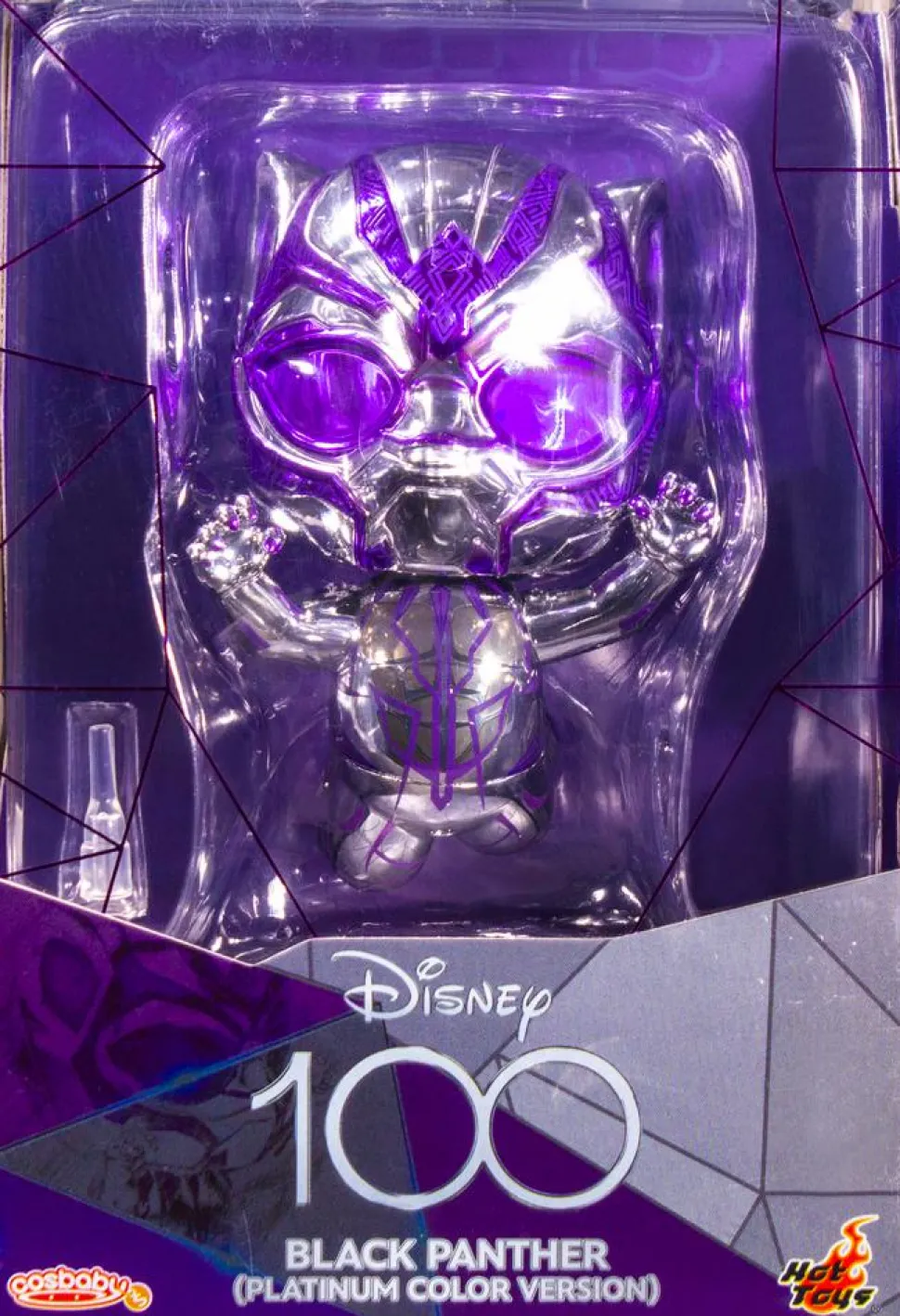 Marvel - Black Panther Disney 100 (Platinum Colour Version) Cosbaby (S) Hot Toys Figure