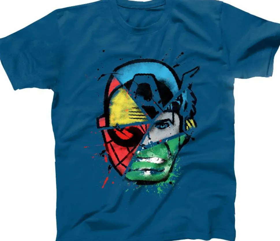 Marvel - Choose Your Hero Cobalt Blue Male T-Shirt