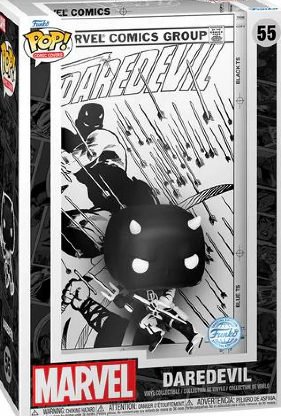 Marvel - Daredevil #189 (Black & White) Comic Covers Pop! Vinyl Figure