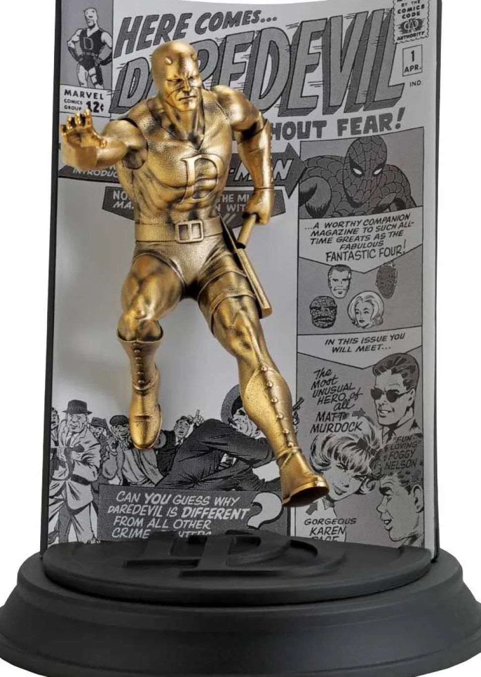 Marvel - Daredevil Volume 1 #1 Limited Edition Gilt 8.5” Pewter Statue