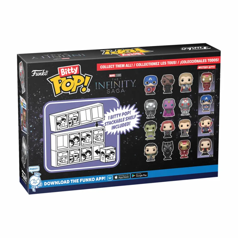 Marvel - Hulk, Black Widow, Hawkeye & Mystery Bitty Pop! Vinyl Figure 4-Pack