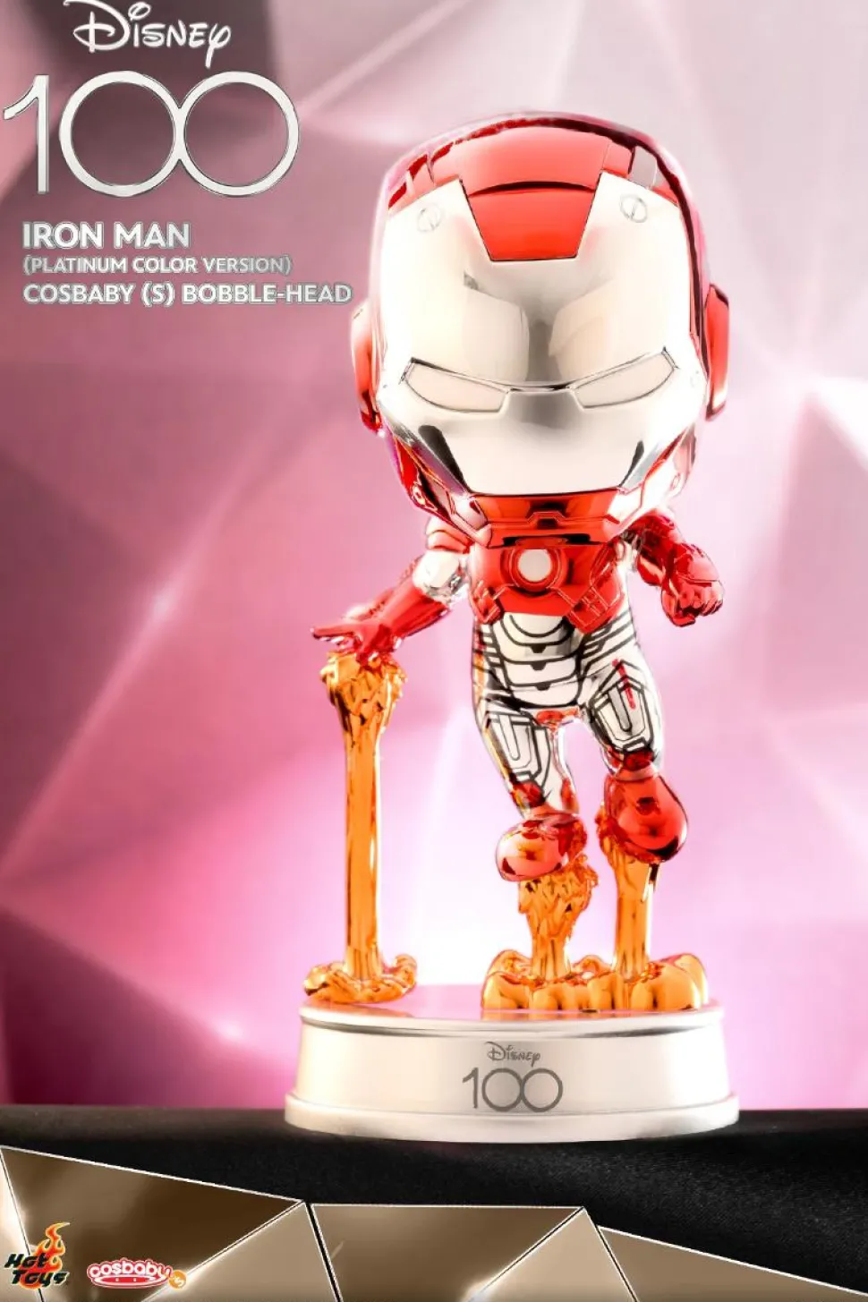 Marvel - Iron Man Disney 100 (Platinum Colour Version) Cosbaby (S) Hot Toys Figure