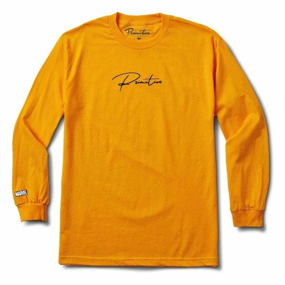 Marvel - Marvel x Primitive Wolverine Gold Long Sleeve T-Shirt
