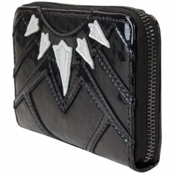 Marvel - Metallic Black Panther Cosplay 4” Faux Leather Zip-Around Wallet