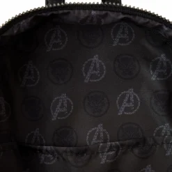 Marvel - Metallic Black Panther Cosplay 10” Faux Leather Mini Backpack