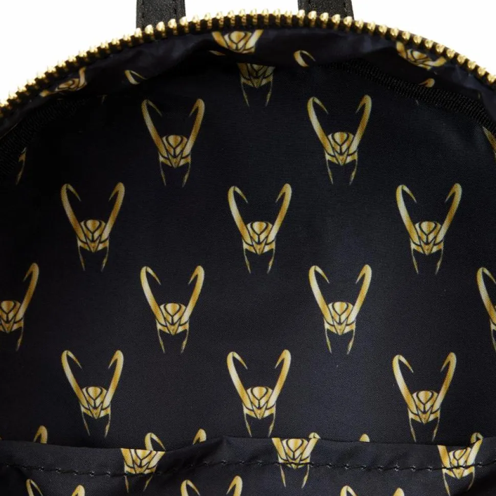 Marvel - Metallic Loki 10” Faux Leather Mini Backpack
