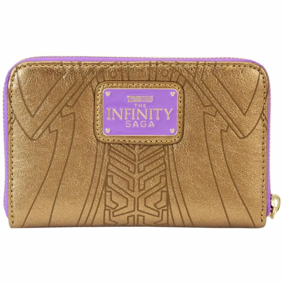 Marvel - Metallic Thanos Gauntlet 4" Faux Leather Zip-Around Wallet