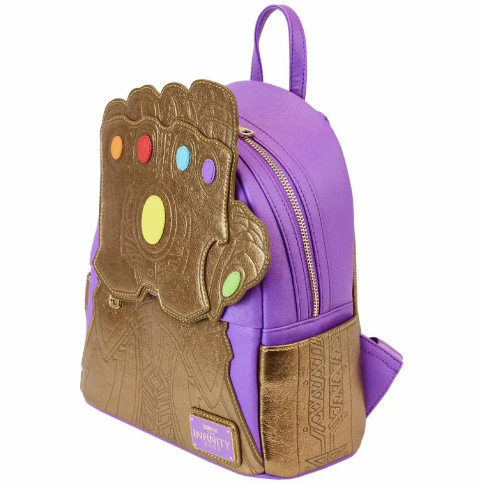 Marvel - Metallic Thanos Gauntlet 10" Faux Leather Mini Backpack