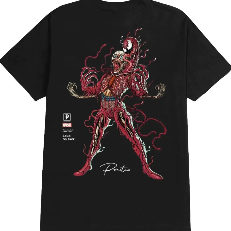 Marvel - Nychos x Primitive Carnage Black T-Shirt