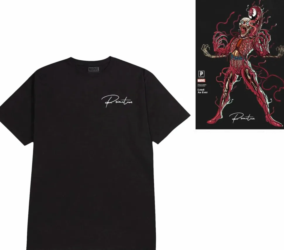 Marvel - Nychos x Primitive Carnage Black T-Shirt