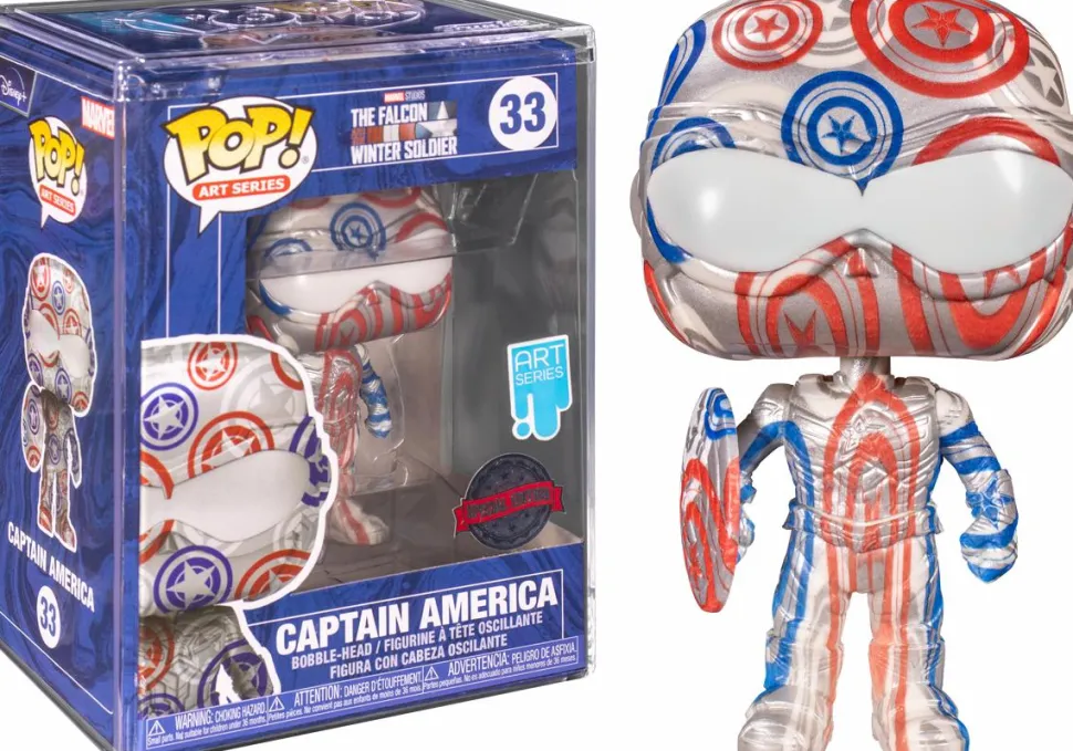 Marvel - Patriotic Age Artist Series Pop! Vinyl Figure with Pop! Protector (Bundle of 4)