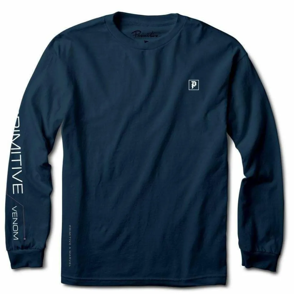 Marvel - Paul Jackson x Primitive Venom Harbor Blue Long Sleeve T-Shirt