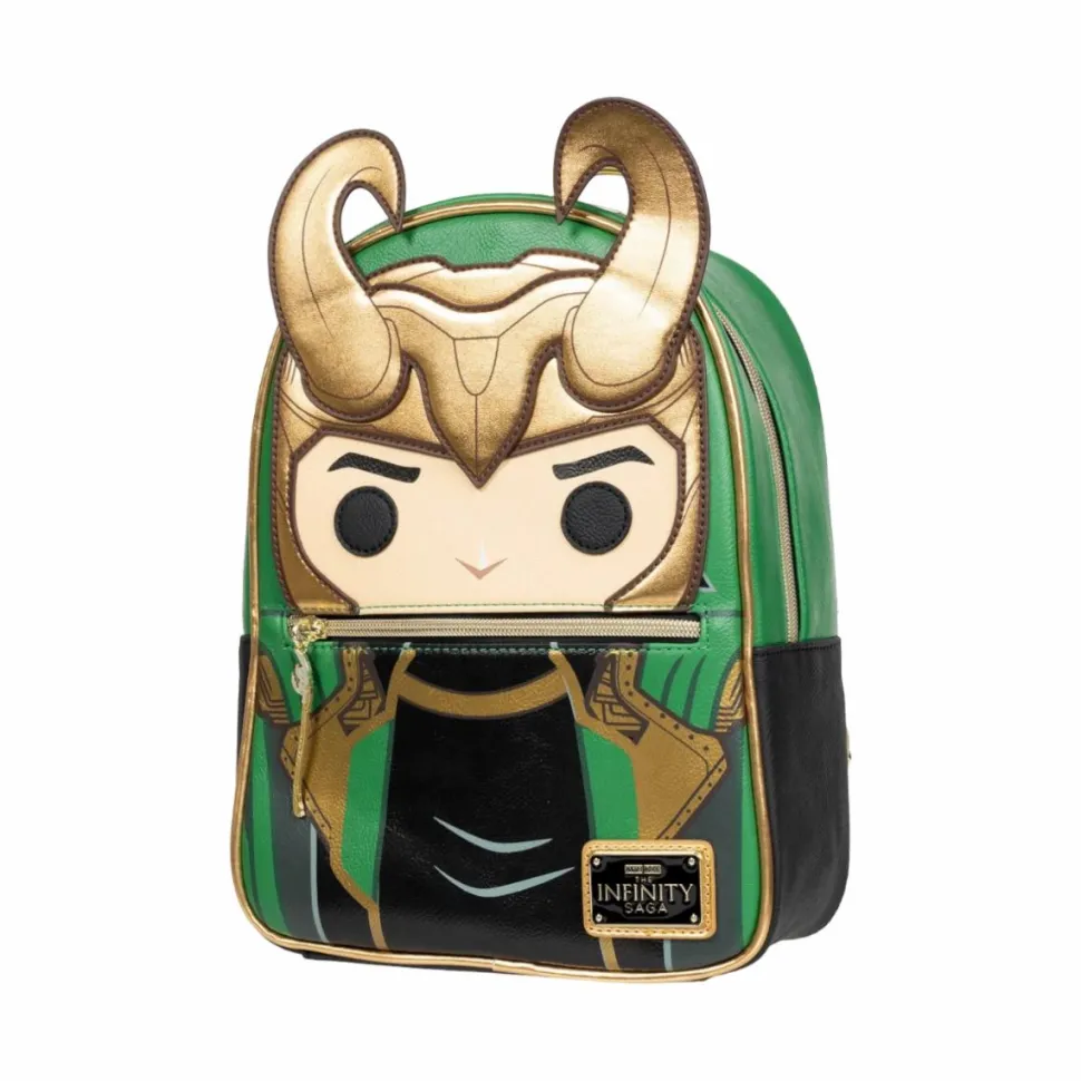 Marvel - Pop! Loki Cosplay 10" Faux Leather Mini Backpack