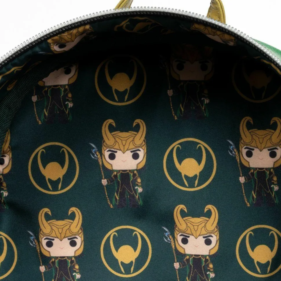 Marvel - Pop! Loki Cosplay 10" Faux Leather Mini Backpack