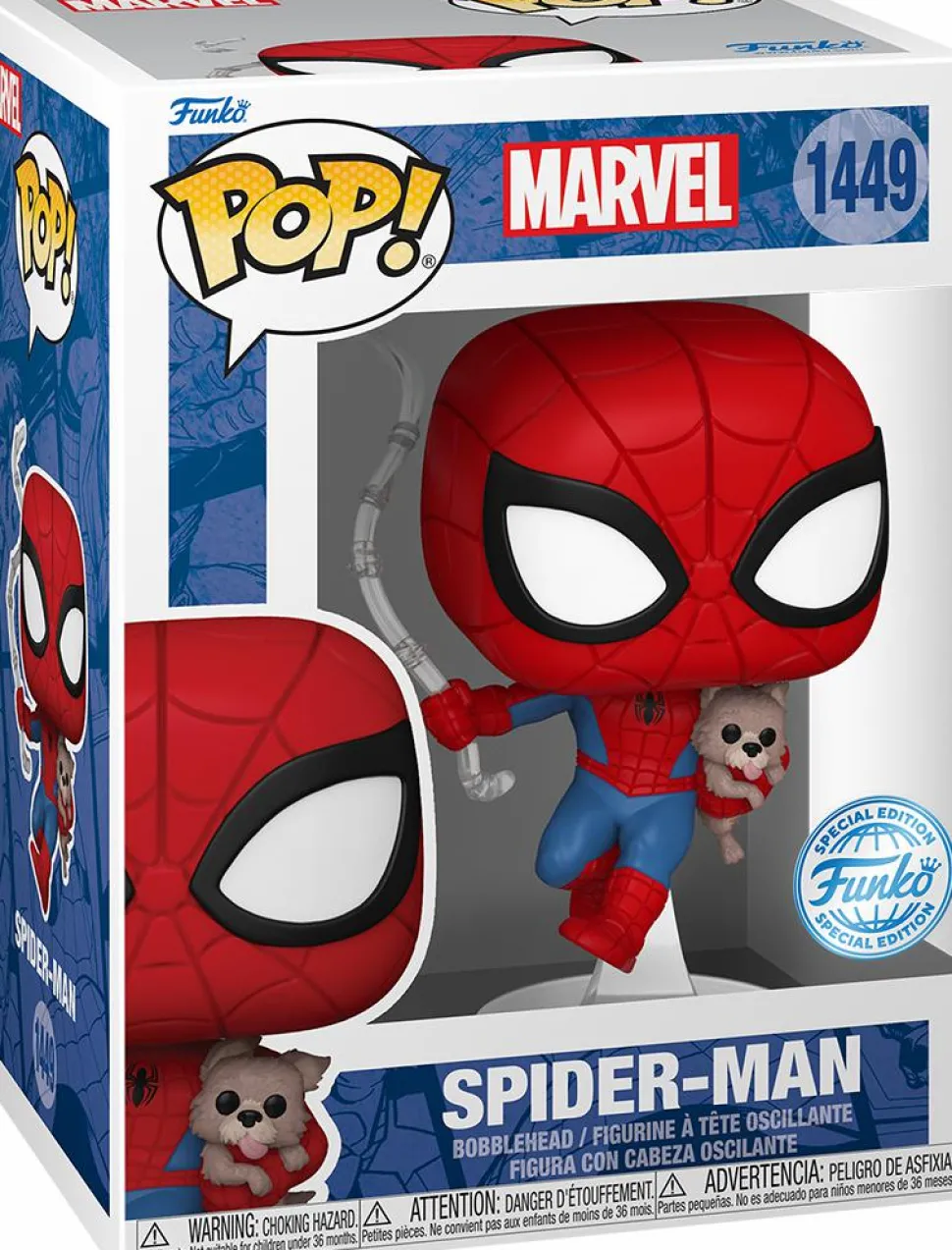 Marvel - Spider-Man with Sandwich the Dog Pop! Vinyl Figure