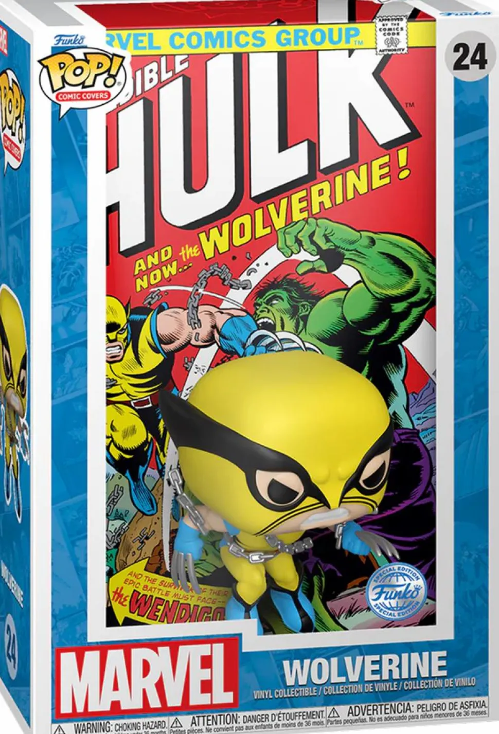 Marvel - Wolverine in The Incredible Hulk #181 Pop! Comic Covers Vinyl Figure