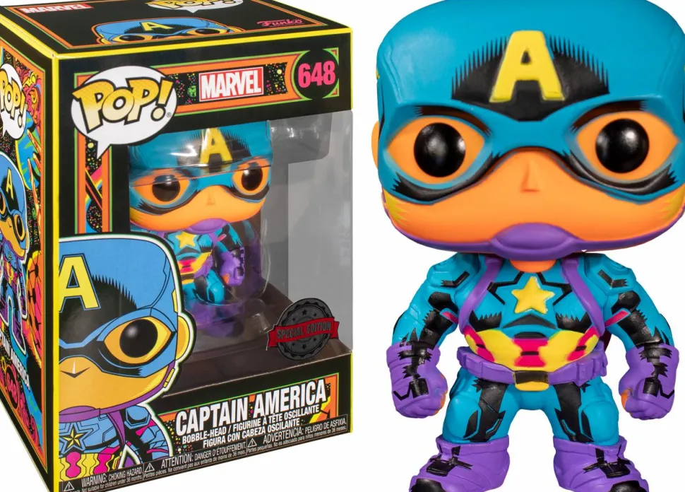 Marvel: Blacklight - Captain America Pop! Vinyl Figure