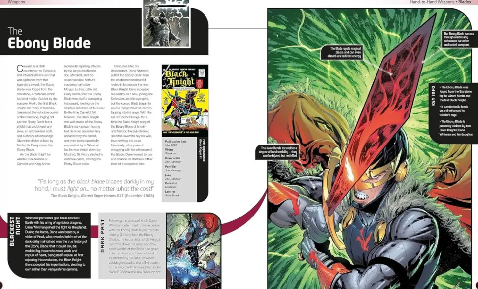 Marvel Comics - Arms & Armour: The Mightiest Weapons and Technology in the Marvel Universe Hardcover Book