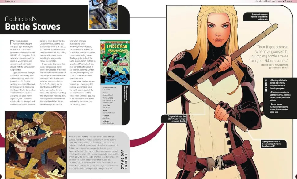 Marvel Comics - Arms & Armour: The Mightiest Weapons and Technology in the Marvel Universe Hardcover Book