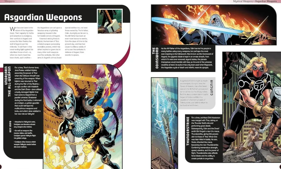 Marvel Comics - Arms & Armour: The Mightiest Weapons and Technology in the Marvel Universe Hardcover Book
