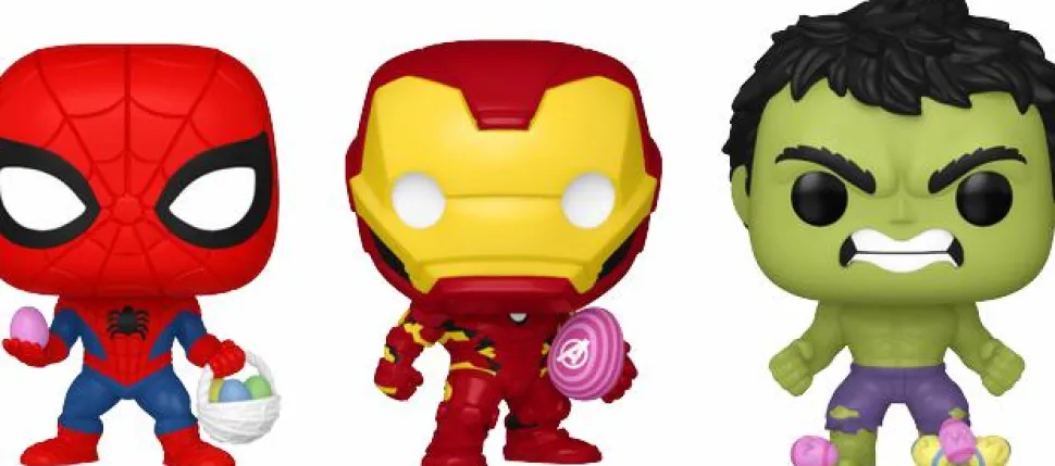 Marvel Comics - The Hulk, Spider-Man & Iron Man (Easter) Pocket Pop! Vinyl Figure 3-Pack