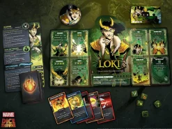 Marvel Dice Throne - Board Game 4-Hero Box Scarlet Witch Vs Thor Vs Loki Vs Spider-Man