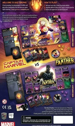 Marvel Dice Throne - Board Game 2-Hero Box Captain Marvel Vs Black Panther