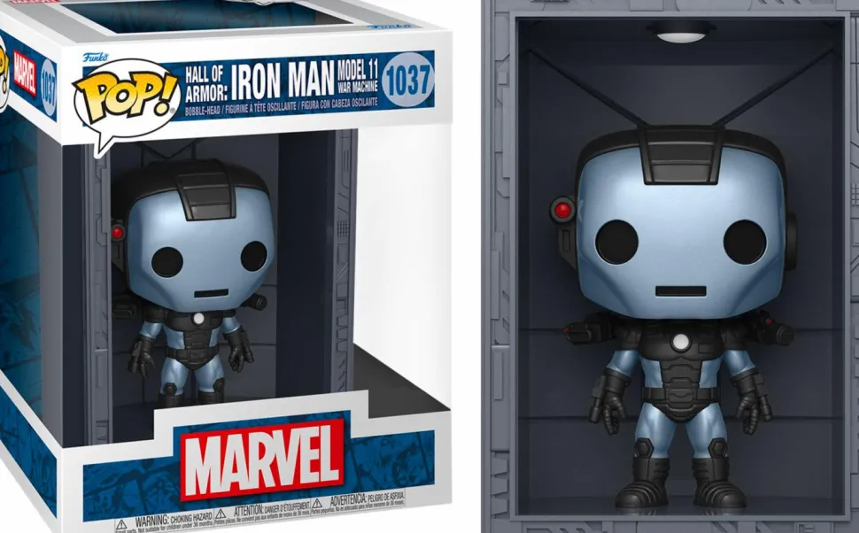 Marvel: Hall of Armor - Iron Man Model 11 War Machine Metallic Deluxe Pop! Vinyl Figure