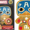 Marvel: Holiday - Captain America Gingerbread 4" Enamel Pop! Pin