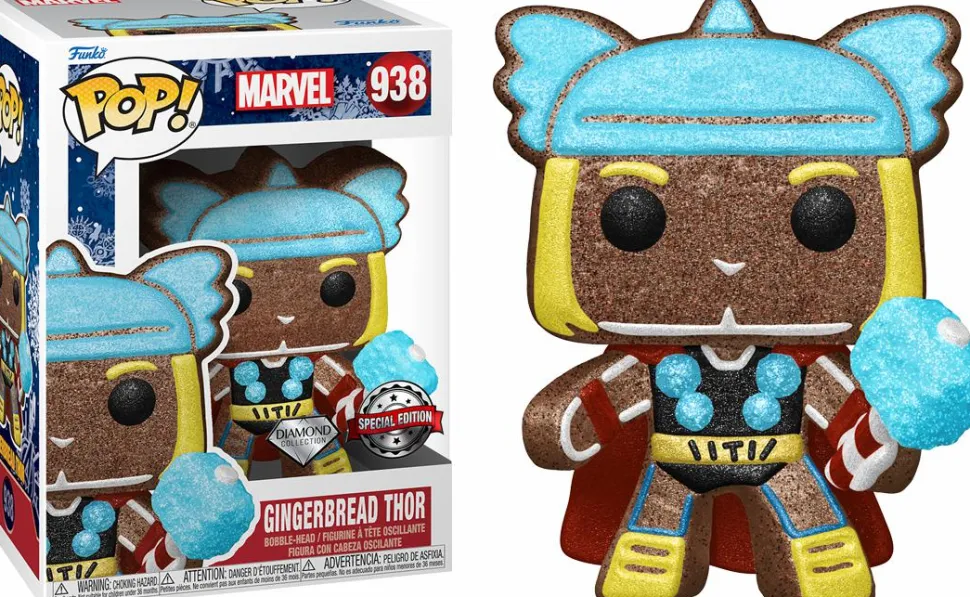 Marvel: Holiday - Thor Gingerbread Man Diamond Glitter Pop! Vinyl Figure