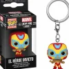 Marvel: Lucha Libre Edition - El Heroe Invicto Iron Man Pocket Pop! Vinyl Keychain