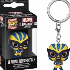 Marvel: Lucha Libre Edition - El Animal Indestructible Wolverine Pop! Vinyl Figure Pocket Pop! Vinyl Keychain