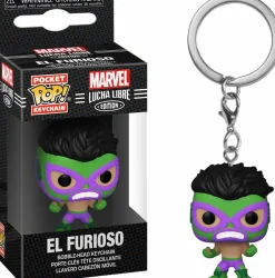 Marvel: Lucha Libre Edition - El Furioso Hulk Pocket Pop! Vinyl Keychain