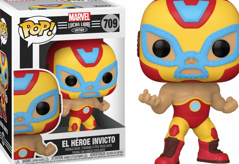 Marvel: Lucha Libre Edition - El Heroe Invicto Iron Man Pop! Vinyl Figure