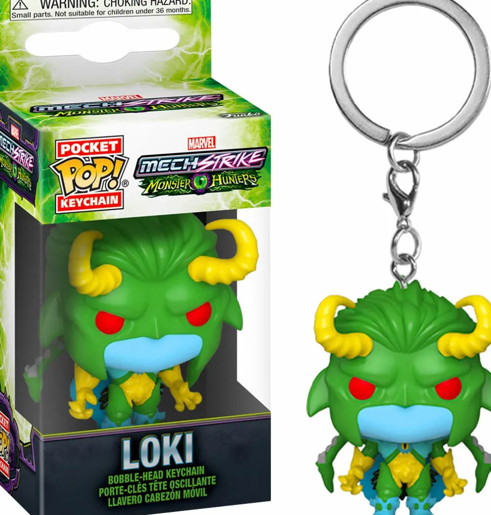 Marvel Mech Strike: Monster Hunters - Loki Pocket Pop! Vinyl Keychain