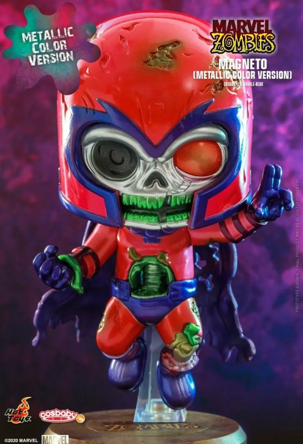 Marvel Zombies - Magneto Metallic Cosbaby (S) Hot Toys Figure