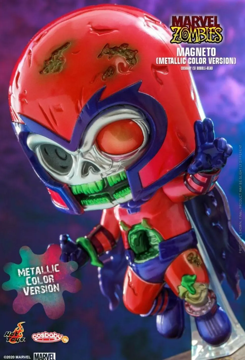 Marvel Zombies - Magneto Metallic Cosbaby (S) Hot Toys Figure