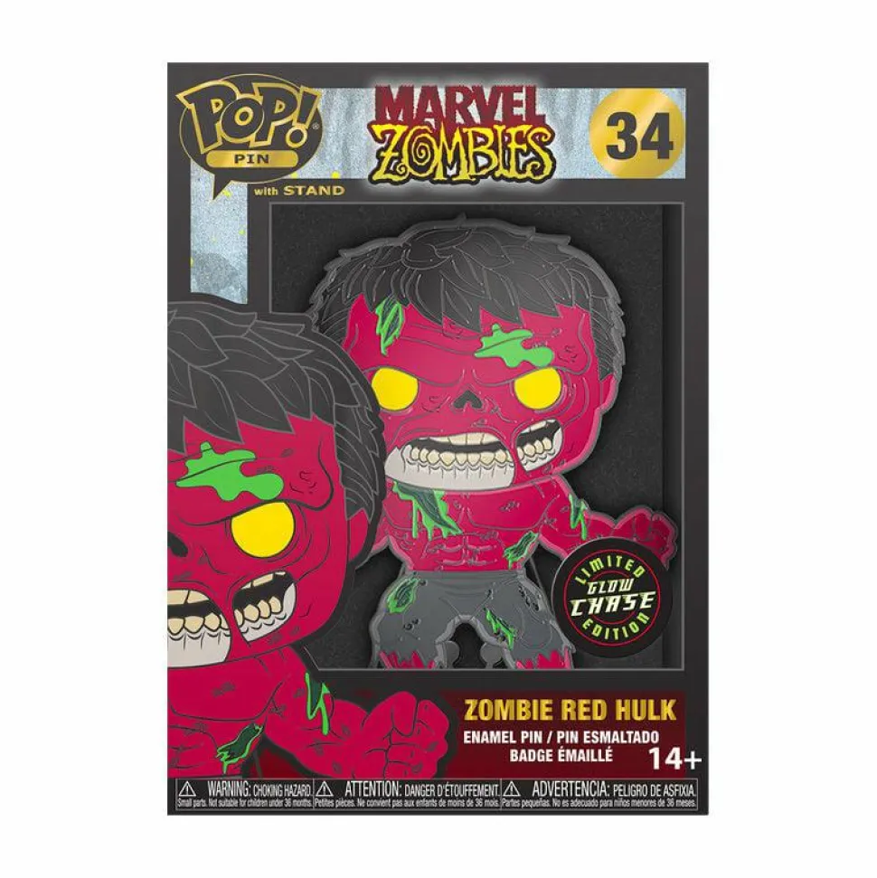 Marvel Zombies - Zombie Hulk Glow-in-the-Dark 4" Enamel Pop! Pin