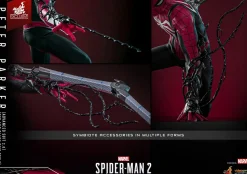 Marvel's Spider-Man 2 - Peter Parker (Advanced Suit 2.0) (Red and Black Suit Style) 1/6th Scale Hot Toys Action Figure (Hot Toys Exclusive)