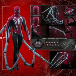 Marvel's Spider-Man 2 - Peter Parker (Advanced Suit 2.0) (Red and Black Suit Style) 1/6th Scale Hot Toys Action Figure (Hot Toys Exclusive)