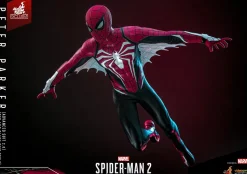 Marvel's Spider-Man 2 - Peter Parker (Advanced Suit 2.0) (Red and Black Suit Style) 1/6th Scale Hot Toys Action Figure (Hot Toys Exclusive)