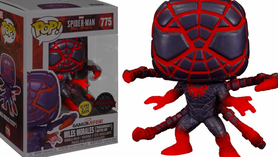 Marvel’s Spider-Man: Miles Morales - Miles Morales in Programmable Matter Suit Glow in the Dark Pop! Vinyl Figure
