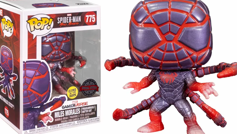 Marvel’s Spider-Man: Miles Morales - Miles Morales in Programmable Matter Suit Glow in the Dark Pop! Vinyl Figure