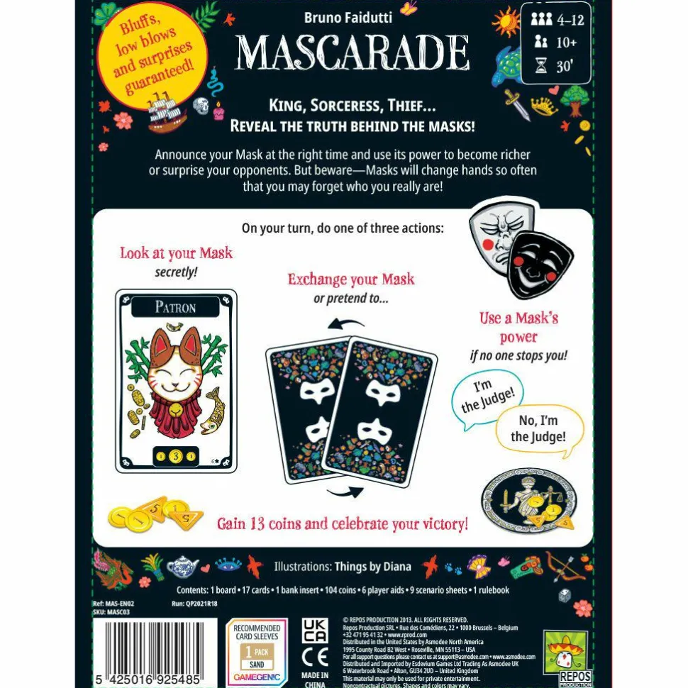 Mascarade - 2nd Edition Card Game
