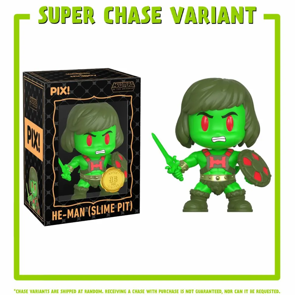 Masters of the Universe - He-Man Pix! Vinyl Figure (with Faker CHASE & He-Man Slime Super CHASE)